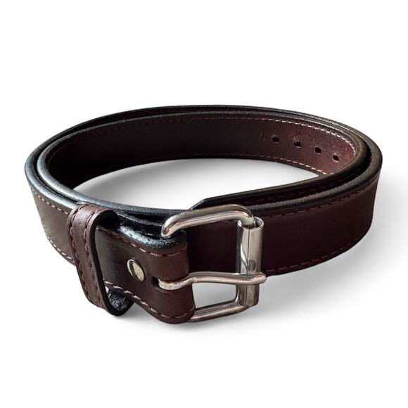 BullBelts the Bull Belt 100% Full Grain Leather Dark Brown Made in USA Western - Picture 1 of 4